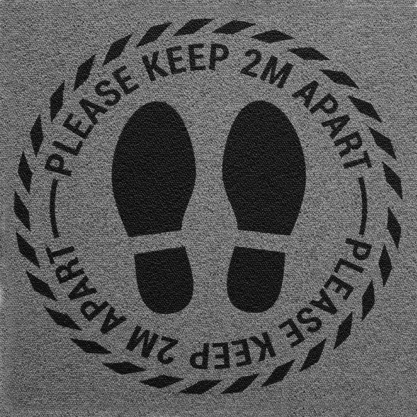 2m Distance Carpet Tiles