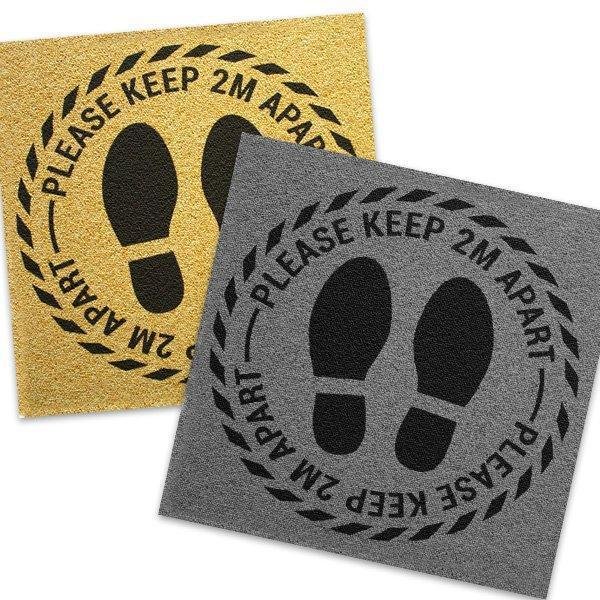 2m Distance Carpet Tiles