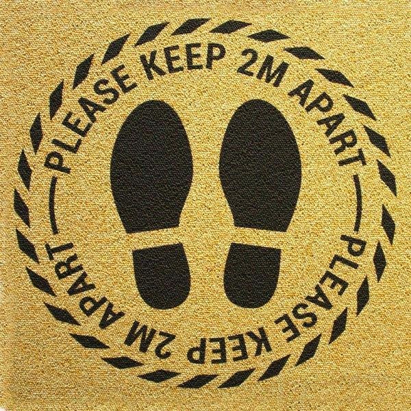 2m Distance Carpet Tiles