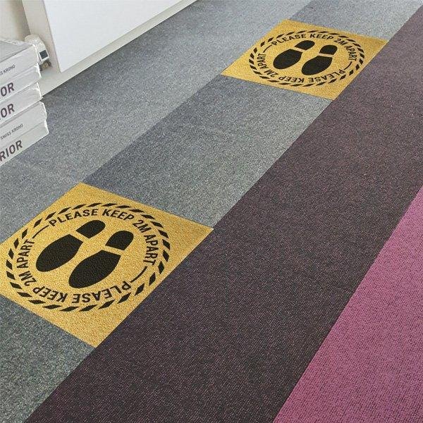 2m Distance Carpet Tiles