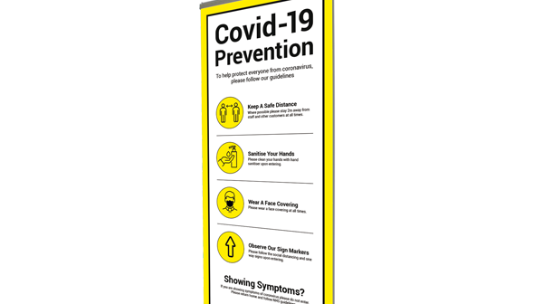 Covid-19 Prevention Roller Banner