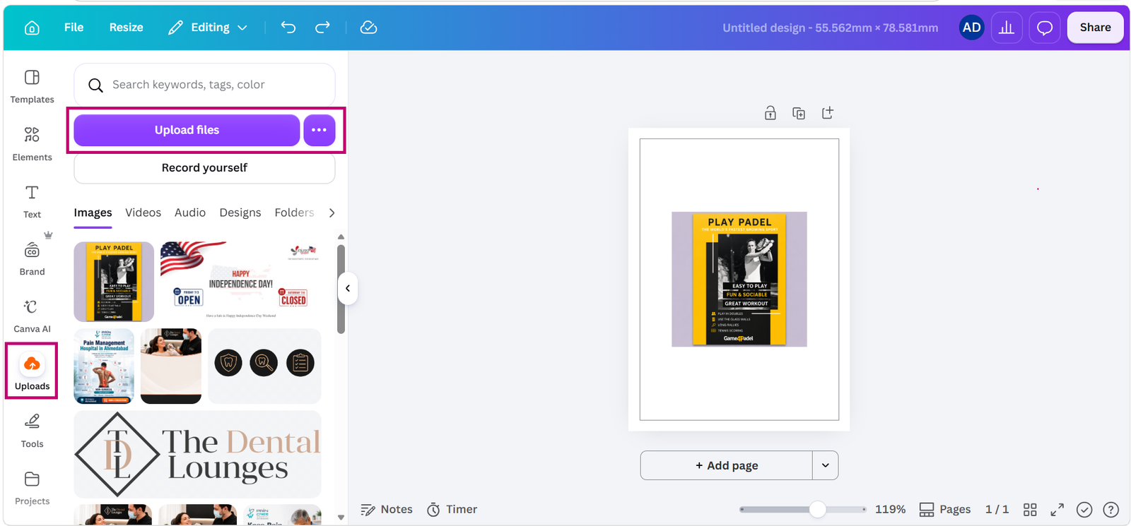 Add your own high-resolution images